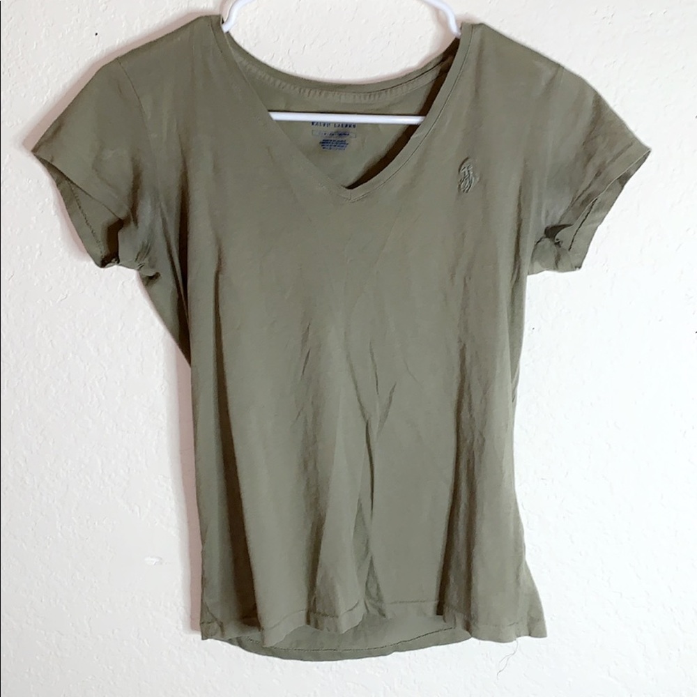 Green polo shirt
